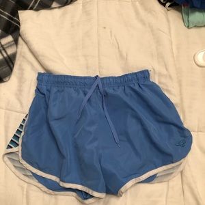 Blue athletic shorts